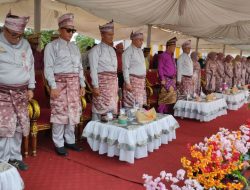 Kasdim 0313/KPR Hadiri Upacara Peringatan HUT Kabupaten Rokan Hulu Ke-25