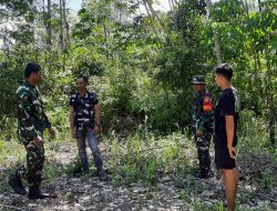 Babinsa Koramil 12/XIII Koto Kampar Terus Aktif Laksanakan Patroli Karhutla