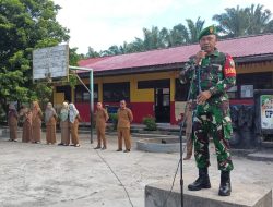 Babinsa Koramil 01/Bkn Jadi Irup di Sekolah, Ajak Pelajar Tingkatkan Disiplin dan Jauhi Narkoba