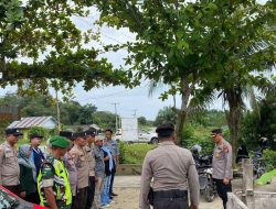 Babinsa Koramil 07/Kampar Amankan Kampanye Dialogis Paslon