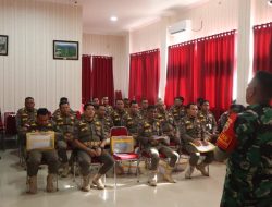 Kodim 0313/KPR Tingkatkan Kompetensi Satpol PP Kampar