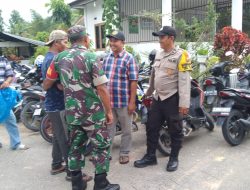 Jalin Silaturahmi, Babinsa dan Bhabinkamtibmas Komsos Dengan Warga Kampung Pancasila