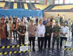 Pabung Kodim 0313/kpr Hadiri acara Penyortiran dan Pelipatan Surat Suara Pemilu 2024
