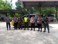 Jaga Stabilitas Keamanan Jelang Pilkada, Danpos Pelalawan Koramil 03/Bunut Bersama Anggota Polres Pelalawan Laksanakan Patroli Sinergitas