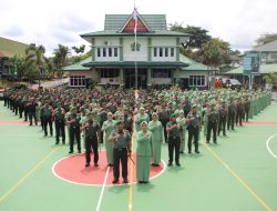 Danrem 031/Wira Bima Brigjen TNI Sugiyono Kunjungi Kodim 0313/KPR Berikan Motivasi dan Semangat Baru Untuk Prajurit