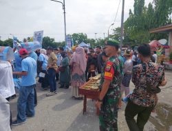 Babinsa Desa Sungai Tarap Koptu Arham Muhardi Zas Monitor Kampanye Dialogis Pemilihan Calon Bupati dan Wakil Bupati Kampar