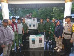 Babinsa Koramil 08/TDN Kawal Kotak Suara Pasca Pencoblosan