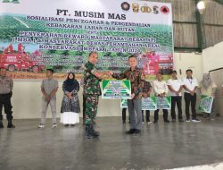 Danramil 04/Pkl Kuras Hadiri Sosialisasi Pencegahan dan Pengendalian Kebakaran Hutan dan Lahan di PT Musim Mas