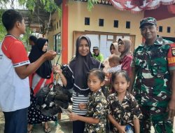 Koptu Tauchid Hadiri Pembagian Bantuan Bibit Ayam Kampung KUB