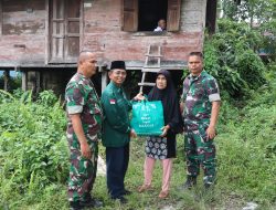 Gerak Cepat Kemanusiaan, Kodim 0313/KPR dan Baznas Kab. Kampar Yang Mendapati Laporan Adanya Warga Yang Tergolong Miskin Ekstrim