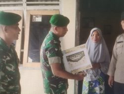 Kolaborasi Babinsa Koramil 01/ BKN dan Bhabinkamtibmas Salurkan Bantuan Untuk Warga Kurang Mampu
