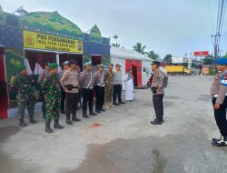 Tingkatkan Keamanan di Hari Raya Idul Fitri Tahun 2025, Anggota Koramil 05/KK Jaga Pospam 