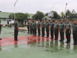 Kasdim 0313/KPR Pimpin Apel Gabungan Kembali Cuti Gelombang II Hari Raya Idul Fitri 1446 H