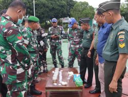 Kodim 0313/KPR Lakukan Tes Urine Terhadap Prajurit Usai Cuti Lebaran