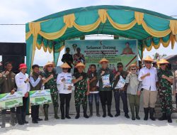 Danrem 031/WB Tinjau Optimalisasi Lahan Rawa dan Penanaman Padi Serentak di Kuala Kampar