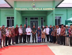 Danrem 031/WB Resmikan Koramil 15/Kuala Kampar Pasca Rehab Bantuan dari KASAD