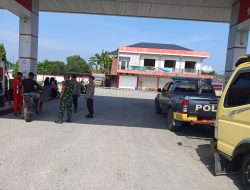 Babinsa Koramil 14/Kepenuhan, Sambangi Objek Vital SPBU