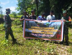 Babinsa terus patroli antisipasi Karhutla di Wilayah Binaan
