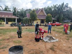 Babinsa Serma Fauzi Warman Hadiri Giat Sosialisasi Tanggap Darurat PT Pertamina EP Lirik Field