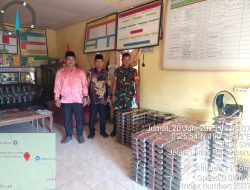 Babinsa Koramil 12/XIII Koto Kampar Dampingi Kegiatan Dukungan Makanan Sehat Bergizi Oleh SPPG di Kec Koto Kampar Hulu