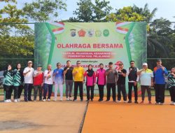 Wakili Dandim,Pabung Hadiri Olahraga Bersama Sambut HUT Bhayangkara Ke-79 di Polres Pelalawan