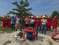 Upaya Mendukung Antisipasi Karhutla, Babinsa Koramil 16/Tapung Tinjau Pelaksanaan Pelatihan dan Simulasi Penanggulangan Karhutla