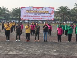 Dandim 0313/Kpr Ikuti Kegiatan Olahraga Bersama dan Penanaman Pohon Dalam Rangka HUT Bhayangkara Ke-79