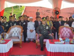 Wakili Dandim, Pabung Hadiri Peringatan HUT Bhayangkara Ke-79 Polres Pelalawan