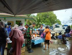 Menjaga Stabilitas Pasar, Babinsa Koramil 03/Bunut Monitoring Harga Sembako di Pasar Tradisional Bunut