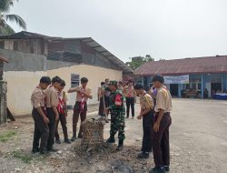 Peduli Dengan Generasi Muda, Babinsa Koramil 14/Kepenuhan Aktif Dalam Kegiatan Pramuka