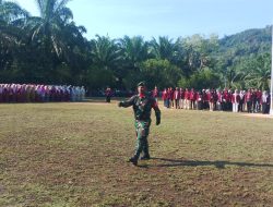 Babinsa Serda jumadi Hadiri Upacara Peringatan Hari Jadi Provinsi Riau ke-68 di Koto Kampar Hulu