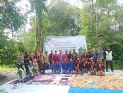 Babinsa Koramil 16/Tapung Bersama Pemuda Dalam Rangka Aksi Pemuda Hijau Menanam 2000 Pohon