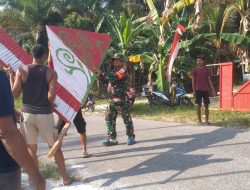 Babinsa Koramil 01/Bkn Ajak Warga Meriahkan dan Sambut HUT RI Ke-80