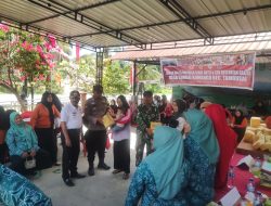 Babinsa Bersama Bhabinkamtibmas di Tambusai Dampingi Posyandu dan Pembagian Hadiah Pada Lomba Balita Sehat