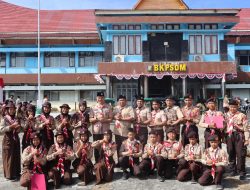 Dandim 0313/Kpr Hadiri Upacara Peringatan Hari Pramuka Ke-64 Tahun 2025 di Kabupaten Kampar