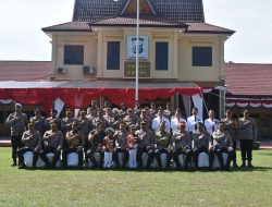 Dandim 0313/Kpr Sambut Kapolda Riau Dalam Rangka Kunjungan Kerja ke Mapolres Kampar