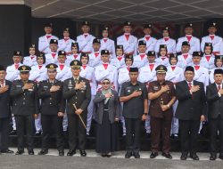 Berikan Semangat, Dandim 0313/Kpr Hadiri Pengukuhan Paskibraka Kabupaten Kampar Tahun 2025