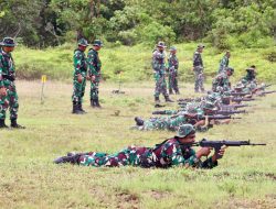 Kodim 0313/KPR Tingkatkan Kemampuan Prajurit Melalui Latihan Menembak Terukur