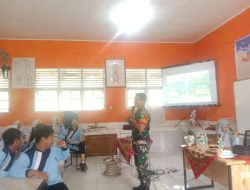 Tanamkan Jiwa Kepemimpinan, Babinsa Koramil 16/Tapung Beri Materi LDKS Kepada Siswa/i SMUN 3 Tapung