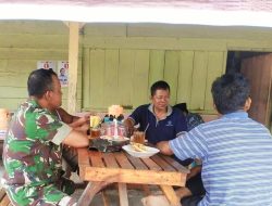 Serka MJ Ginting Melaksanakan Komunikasi Sosial Bersama Warga