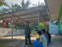 Peduli Dengan Generasi Muda, Babinsa Koramil 14/Kepenuhan Berikan Sosialisasi Bahaya Narkoba