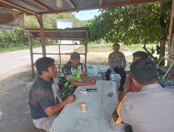 Sinergitas Babinsa Koramil 13/Rokan IV Koto Bersama Bhabinkamtibmas