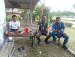 Babinsa Komsos Bersama Tokoh Pemuda Demi Terciptanya Kekompakan
