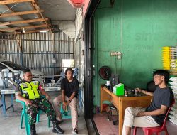 Melalui Komsos, Babinsa Silaturahmi Dengan Mitra Karib