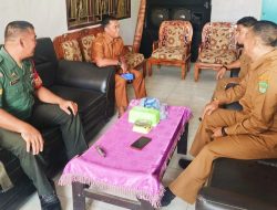 Serka Dedy Junianto Melaksanakan Komsos Bersama Aparat Pemerintah
