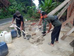 Jalin Kemitraan, Babinsa Koramil 07/Kampar Kembali Goro Bersama Warga Binaan