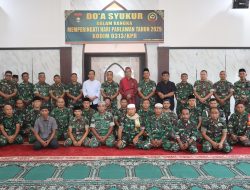Kirim Doa Untuk Arwah Para Pahlawan, Kodim 0313/KPR Gelar Doa Syukur Penuh Khidmat Peringati Hari Pahlawan
