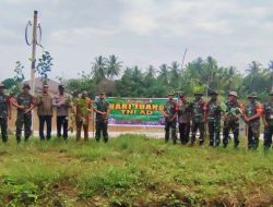 Semangat Personil TNI AD di Kabupaten Rokan Hulu Menanam Pohon