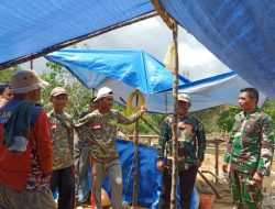 Babinsa Berikan Motivasi dan Tekankan Keselamatan Kerja di Lokasi KDKMP
