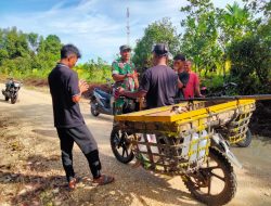 Babinsa Laksanakan Patroli dan Sosialisasi Kepada Masyarakat Cegah Karhutla Diwilayah Koramil 14/Kepenuhan